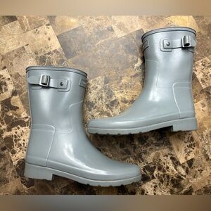 Hunter Original Short Refined Rain Boots Womens SIZE US 8